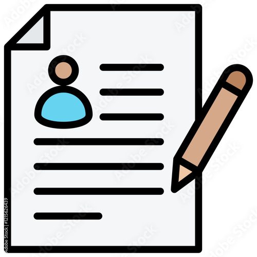 Registration Outline Color Icon