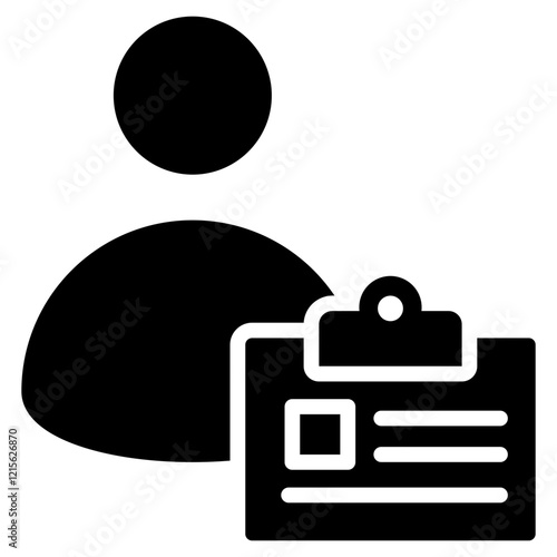 Visitor Glyph Icon