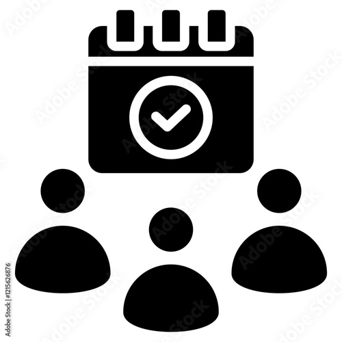 Attendee Glyph Icon