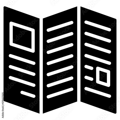 Brochure Glyph Icon