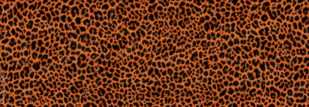 Leopard print texture repeating seamless orange black,  vibrant colors,  abstract art,  fashion design elements