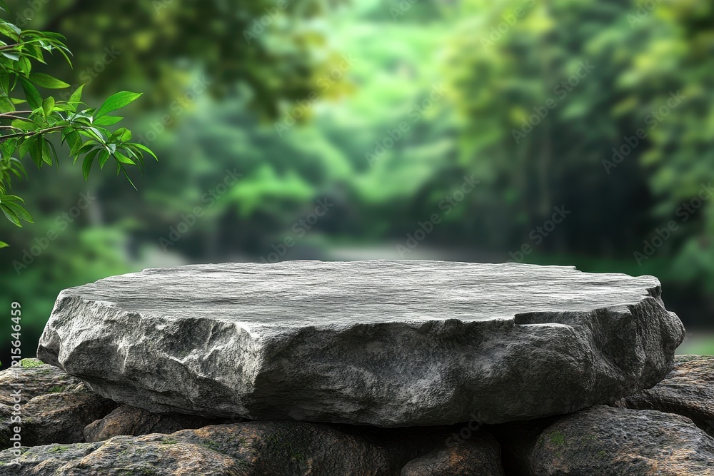 Stone Platform Nature Background Product Display Stone Platform Nature Background Product Display