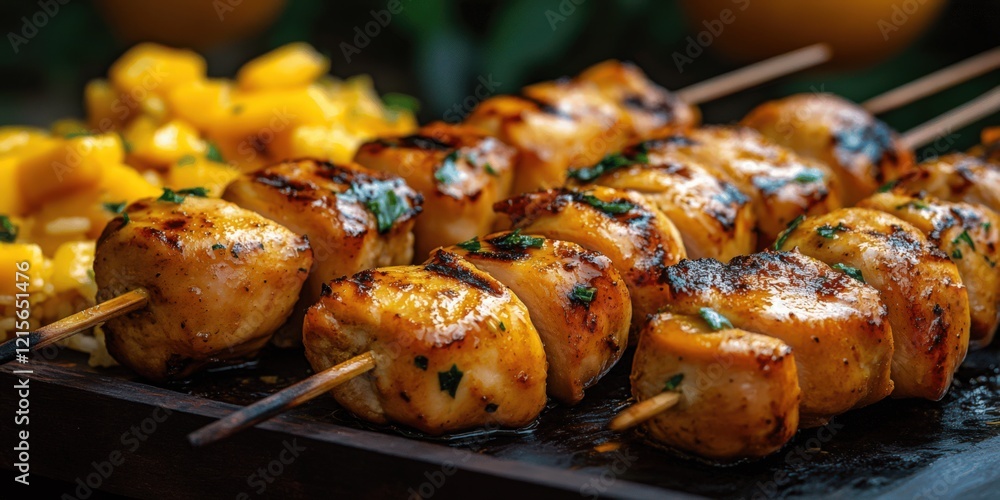 Delicious Grilled Chicken Skewers with Fresh Pineapple Chunks on a Charcoal Grill - Perfect Summer BBQ Recipe for Flavorful Outdoor Cooking and Entertaining Delicious Grilled Chicken Skewers with Fresh Pineapple Chunks on a Charcoal Grill - Perfect Summer BBQ Recipe for Flavorful Outdoor Cooking and Entertaining