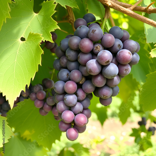 Wild grapes photo