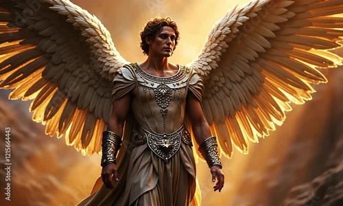 Wallpaper Mural Archangel Michael, Divine Warrior and Protector of Heaven and Earth Torontodigital.ca