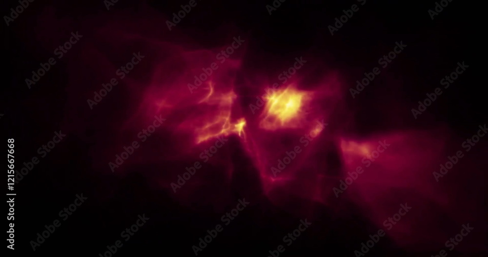 Image of glowing light trails moving over black background Image of glowing light trails moving over black background