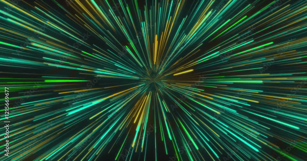 Image of light trails on black background Image of light trails on black background