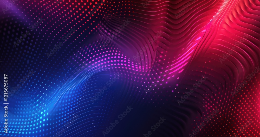 Abstract wavy pattern with vibrant colors and dotted textures for design purposes. Abstract wavy pattern with vibrant colors and dotted textures for design purposes.