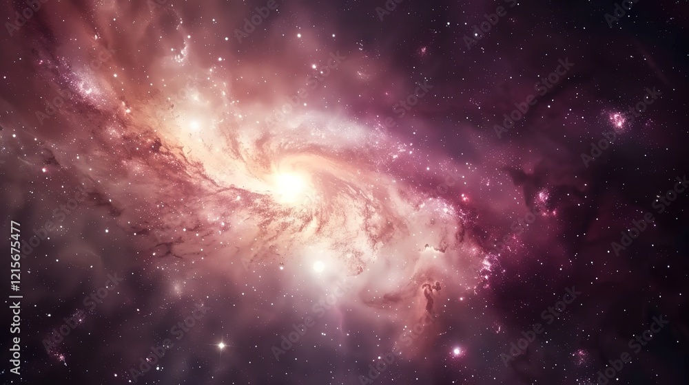 Obraz premium _Pastel_galaxy_Space_Colorful_Abstract_background