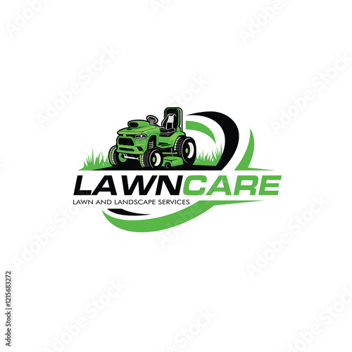 Illustration vector graphic of lawn mower logo