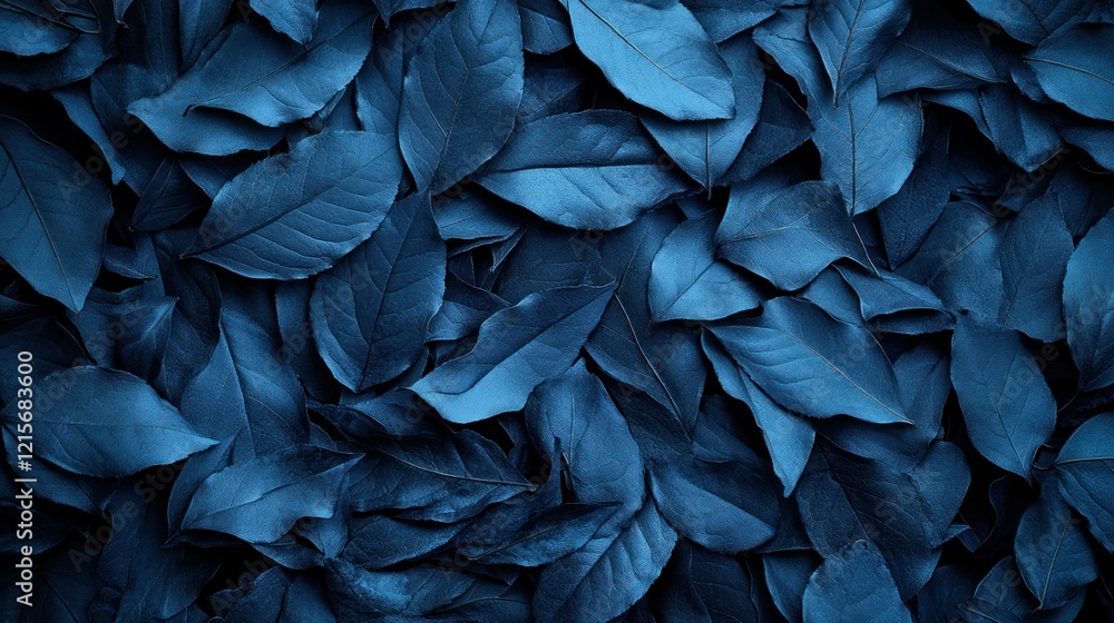 Dark blue leaves background texture Dark blue leaves background texture