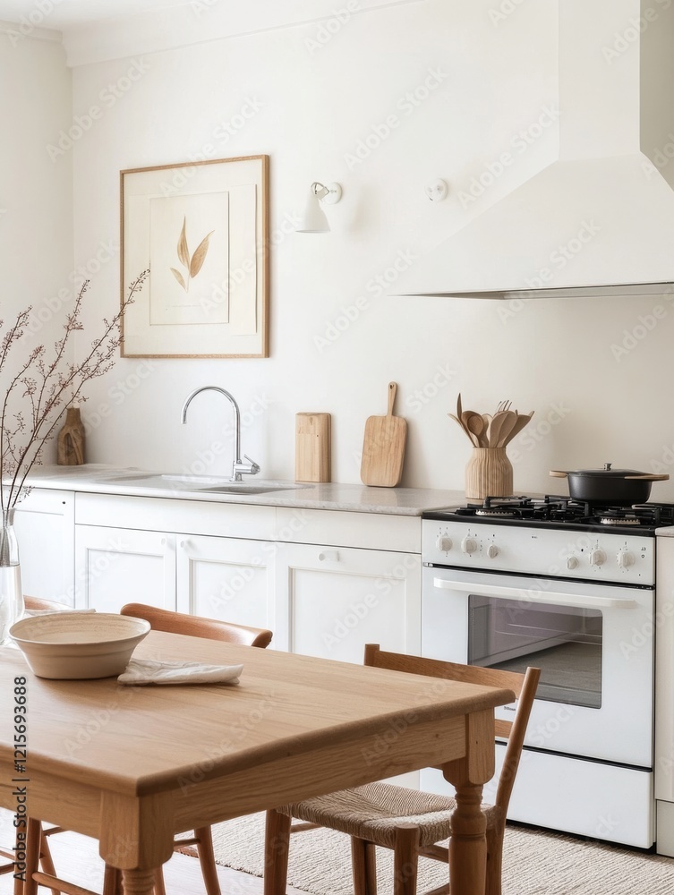A perfectly designed kitchen features contemporary cabinetry, a polished oven and a clean and elegant design. Simplicity of decoration adds sophistication to the space A perfectly designed kitchen features contemporary cabinetry, a polished oven and a clean and elegant design. Simplicity of decoration adds sophistication to the space