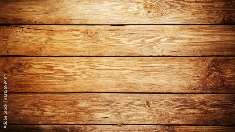 Fototapeta premium Wooden plank background with natural texture and grain pattern suitable for various design applications and Copy Space for text placement.