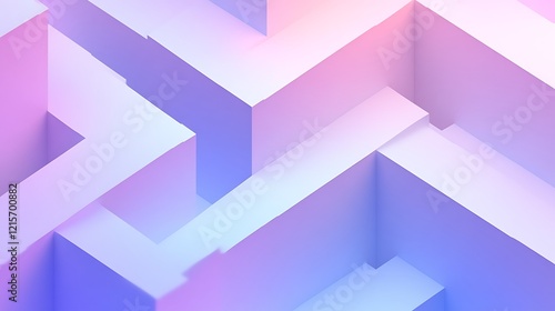 Abstract Pastel Geometric Shapes Design Background