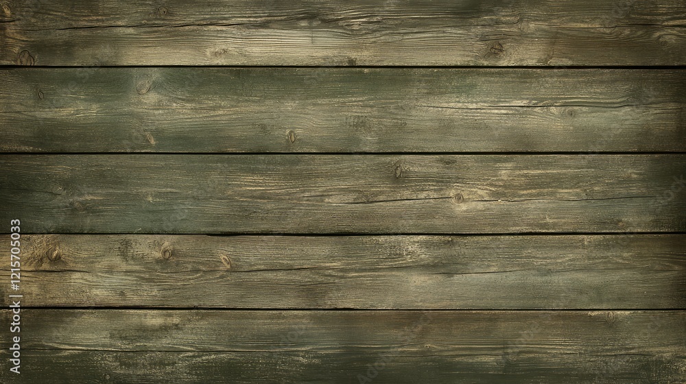Fototapeta premium Textured Aged Green Wooden Background Perfect for Text Placement and Creative Design Projects
