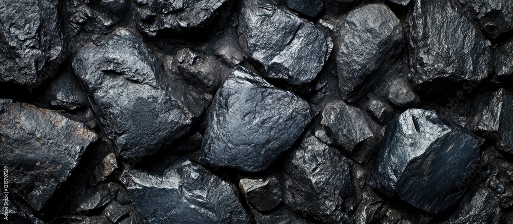 Coal texture background with dark black stones stacked closely together featuring natural patterns and surfaces with Copy Space. Coal texture background with dark black stones stacked closely together featuring natural patterns and surfaces with Copy Space.
