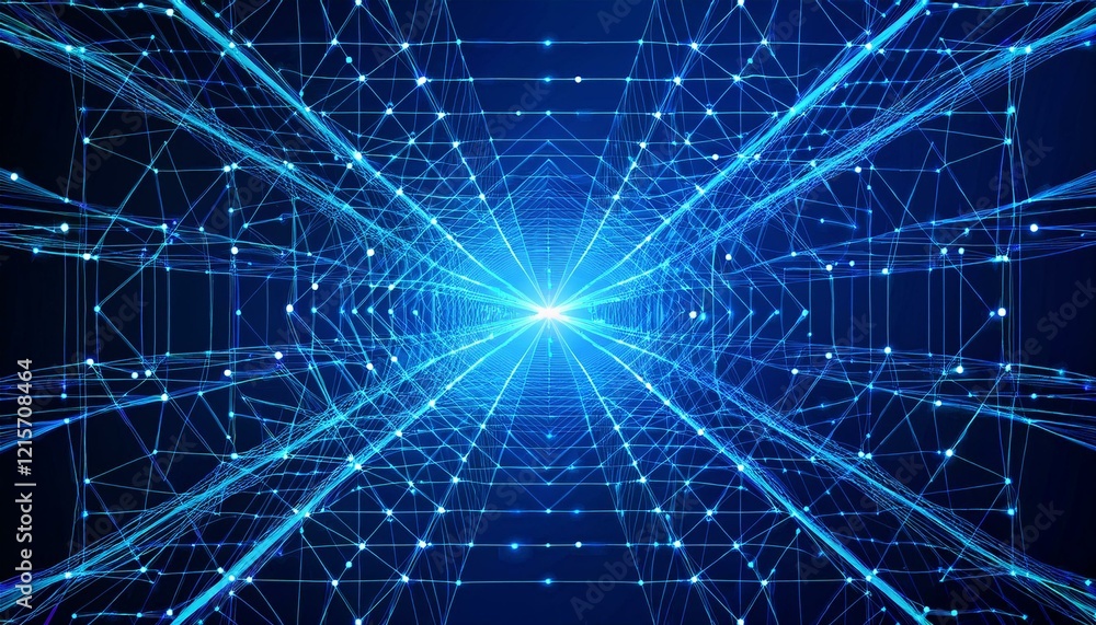 abstract blue digital network abstract blue digital network