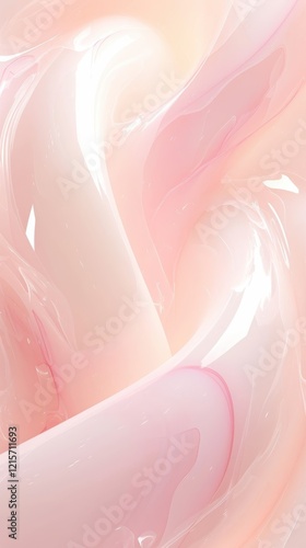 Abstract Pink Swirls Liquid Motion Design