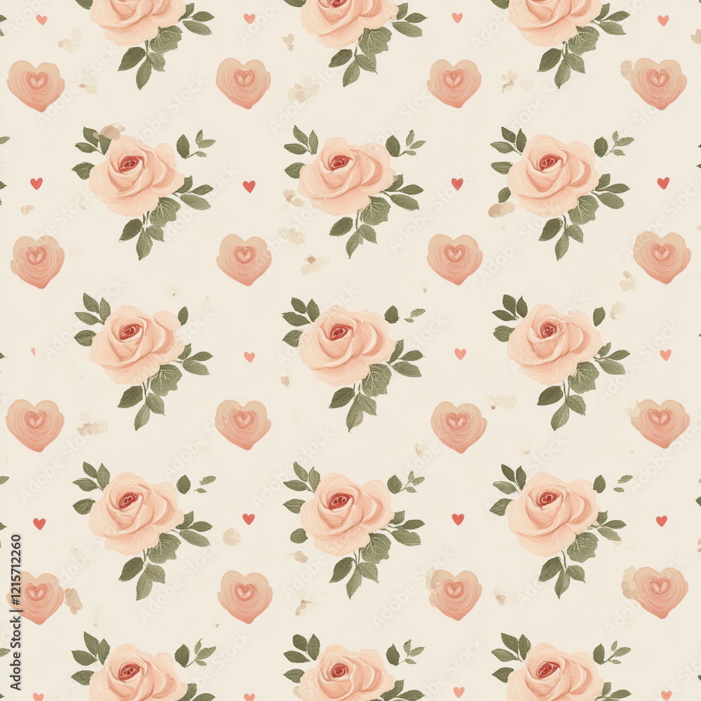 A charming seamless floral illustration with pastel roses and lush foliage. Perfect for creating delicate fabrics, romantic gift wrap, and wedding-themed designs.
A charming seamless floral illustration with pastel roses and lush foliage. Perfect for creating delicate fabrics, romantic gift wrap, and wedding-themed designs.