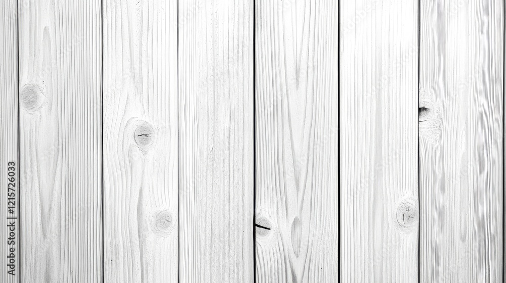 Obraz premium Light Grain White Wood Planks with a Rustic Appearance and Subtle Texture in Horizontal Arrangement on a Neutral Background