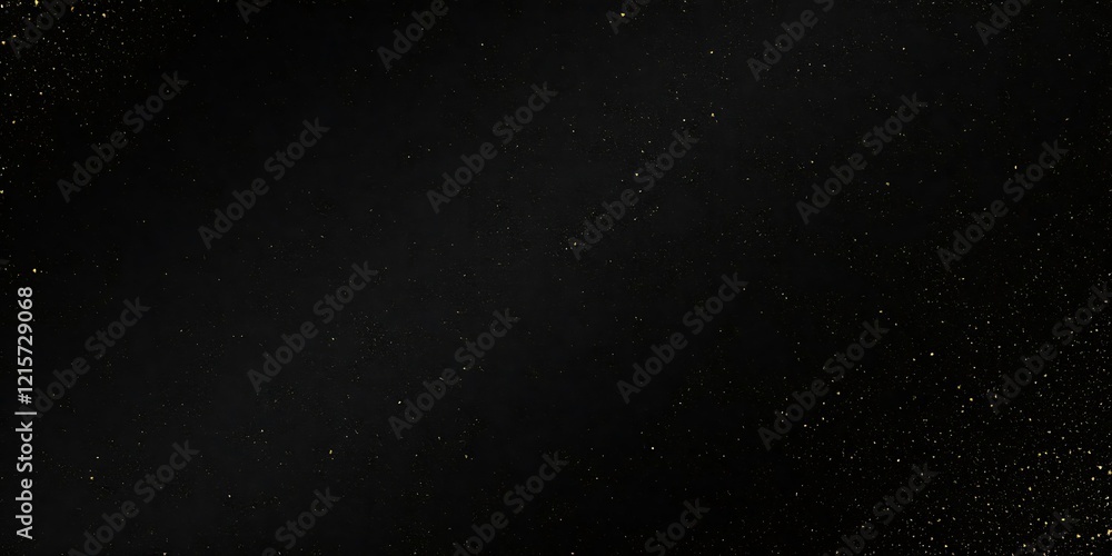 Fototapeta premium Golden dust particles floating dark background; design element