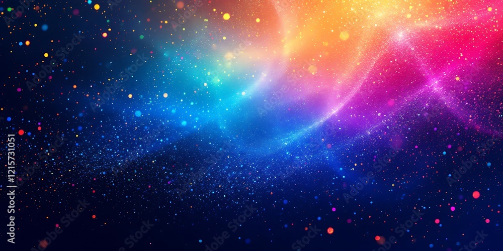 Obraz premium Colorful cosmic nebula, swirling energy, stardust background, design