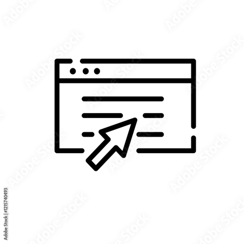 Interface widget symbol icon, sign and symbol icon. Minimalist vector line art, mobile apps icon