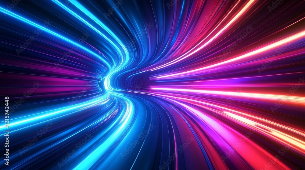 Dynamic Light Trails in Vibrant Colors and Motion Effects Dynamic Light Trails in Vibrant Colors and Motion Effects