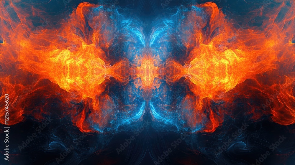 Vibrant abstract fire and light flare effect against a neon futuristic background with central copy space for versatility in design projects Vibrant abstract fire and light flare effect against a neon futuristic background with central copy space for versatility in design projects