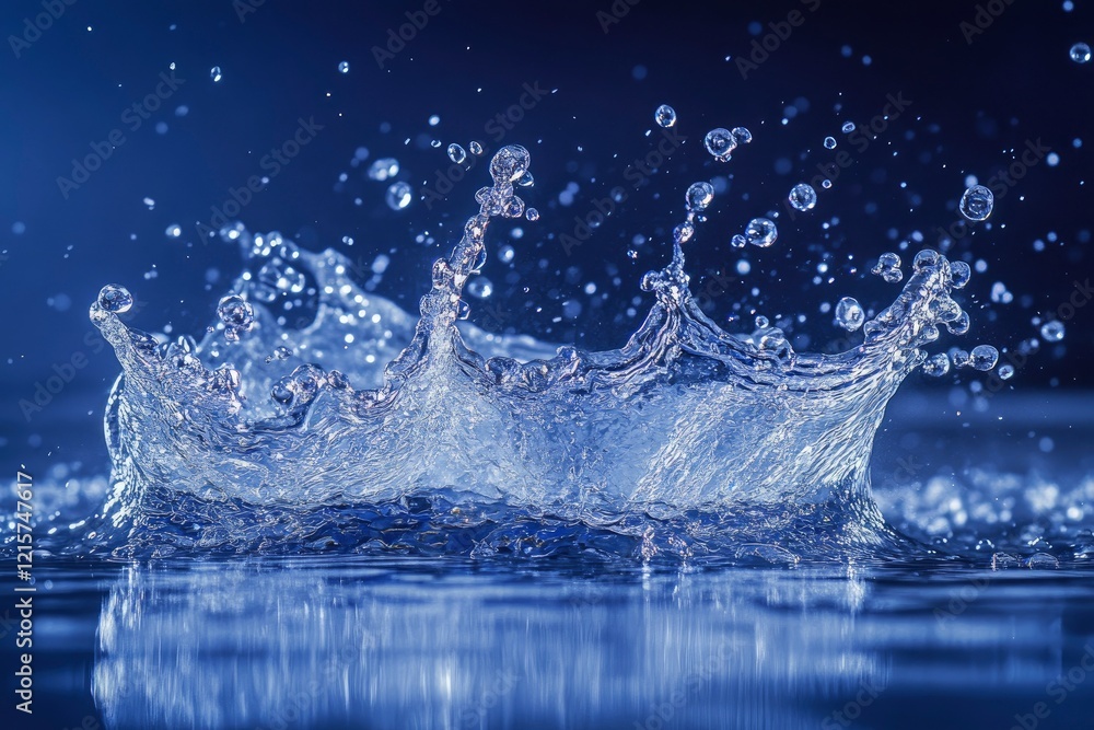 Stunning Water Splash Crown Image Royalty Free Stunning Water Splash Crown Image Royalty Free
