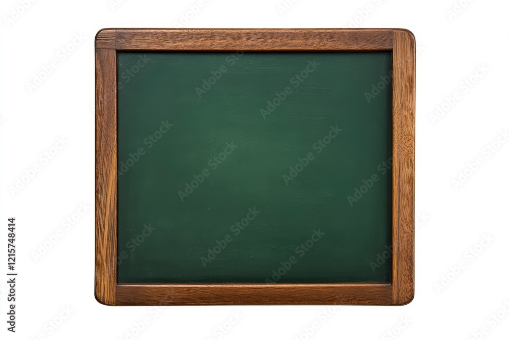Blank Green Chalkboard with Wooden Frame Blank Green Chalkboard with Wooden Frame