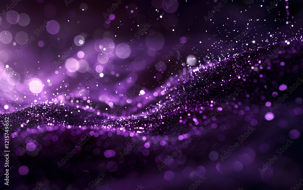 Purple Glitter Texture with Bokeh Effects Purple Glitter Texture with Bokeh Effects
