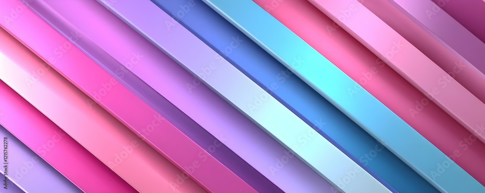 Obraz premium Diagonal Pastel 3D Abstract Background