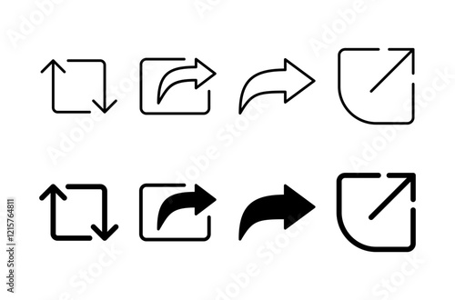 Free Download Share icon vector isolated on white background. Share vector icon - GFXLoad