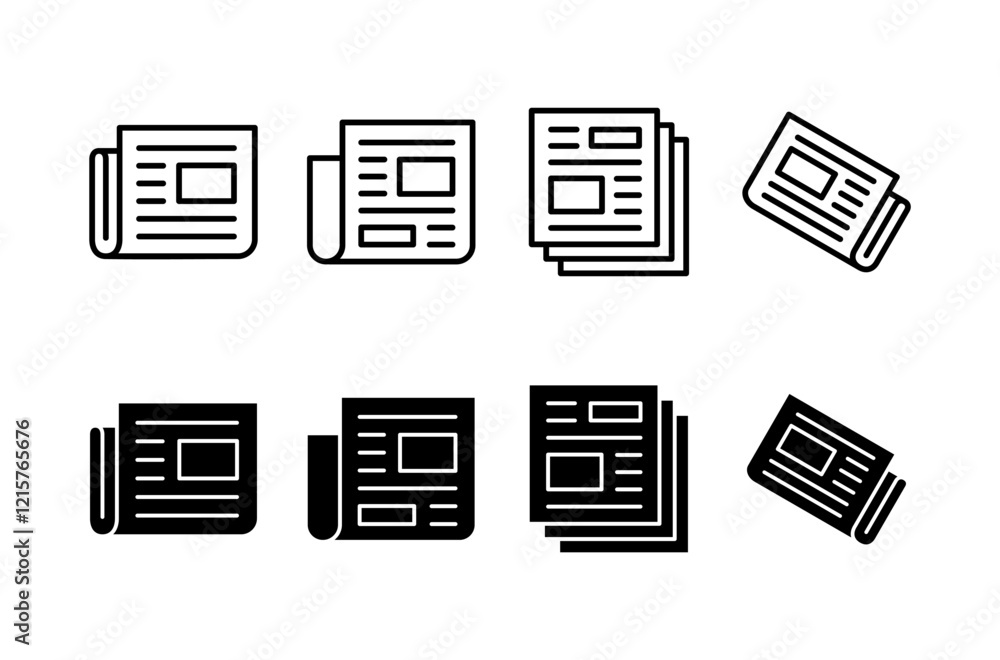 Newspaper icon vector isolated on white background. news paper icon vector Newspaper icon vector isolated on white background. news paper icon vector