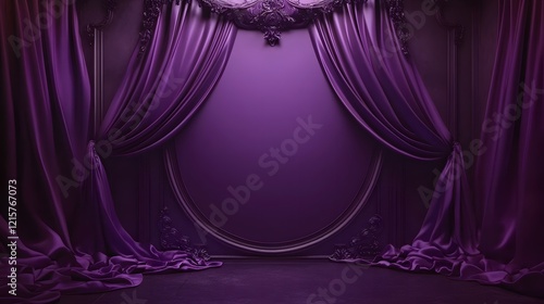 Elegant Purple Arched Passage Design / エレガントな紫のアーチ状通路のデザイン