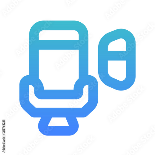 seat airline bold gradient