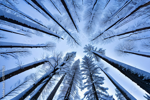 雪景色の森 photo