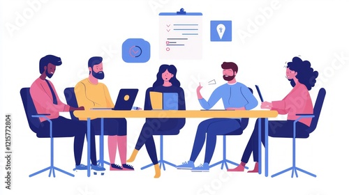Diverse Team Brainstorming Project Strategy
