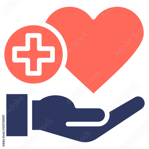 Healthcare glyph color icon