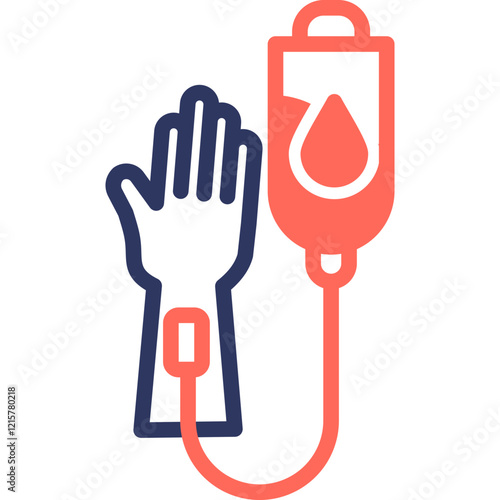 Wallpaper Mural Blood Transfusion glyph color icon Torontodigital.ca