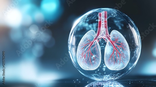 Lungs in Glass Sphere