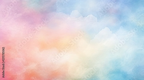 A soft, blended background of pastel colors creating a calming, ethereal effect.