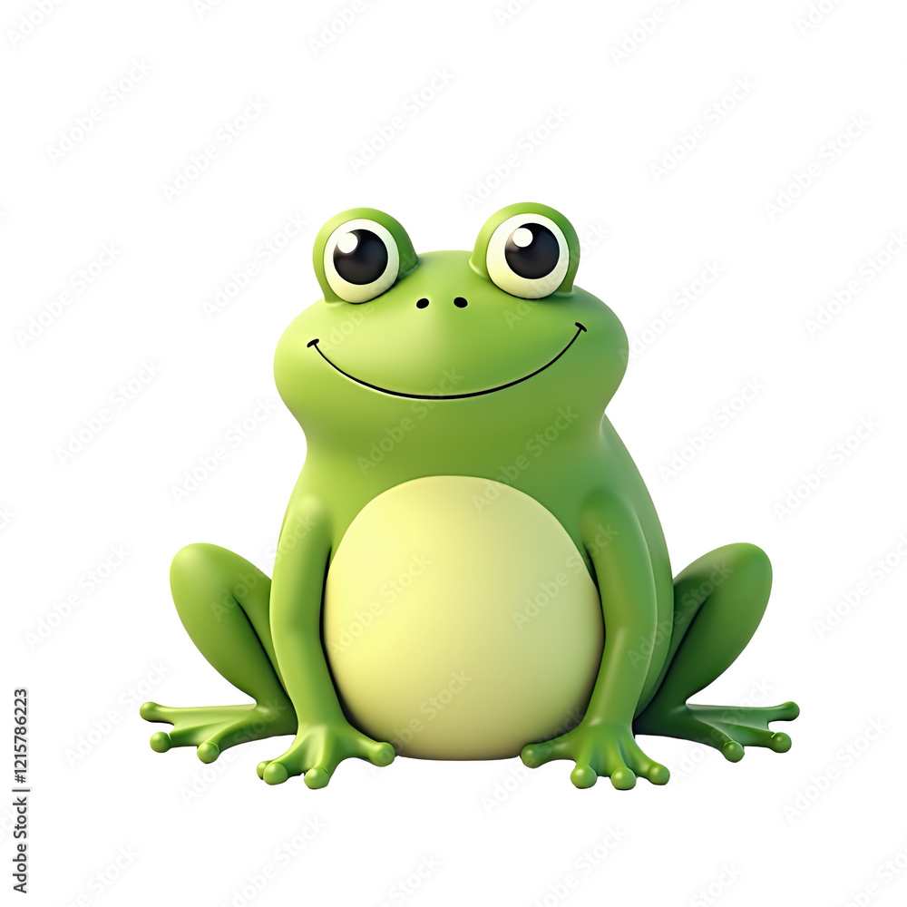 Cute Cartoon Frog Illustration - Minimalism Cute Cartoon Frog Illustration - Minimalism