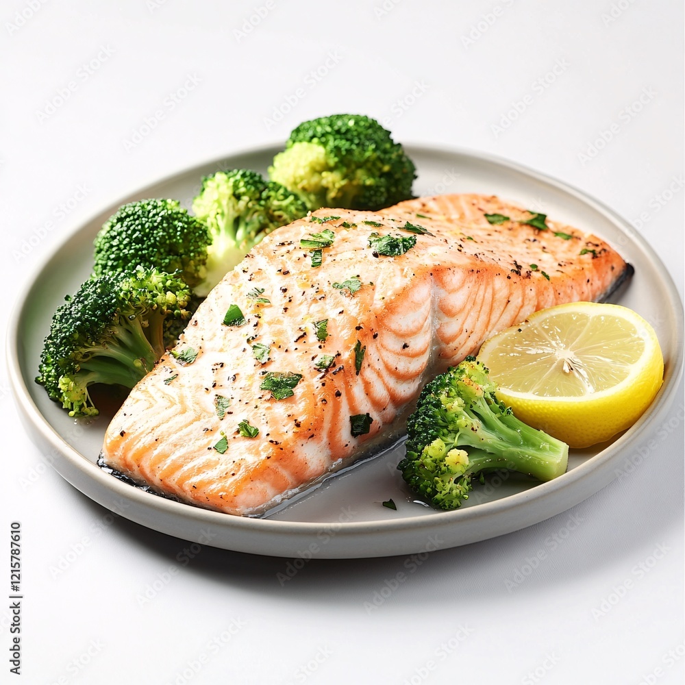 grilled salmon steak with vegetables grilled salmon steak with vegetables
