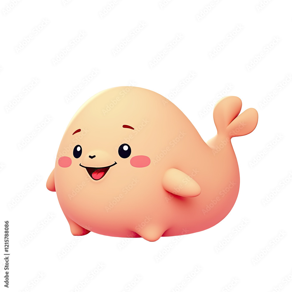Cute Cartoon Seal, Adorable Baby Animal - 3D illustrations Cute Cartoon Seal, Adorable Baby Animal - 3D illustrations