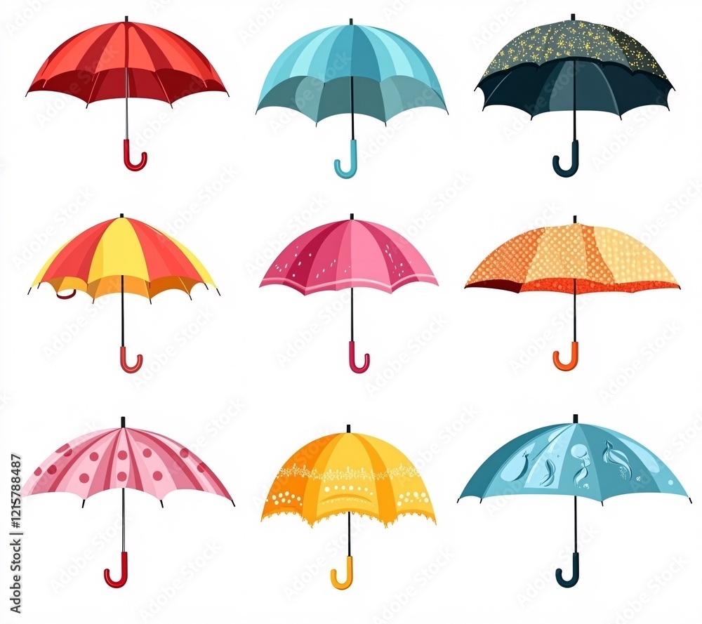 set of umbrellas set of umbrellas