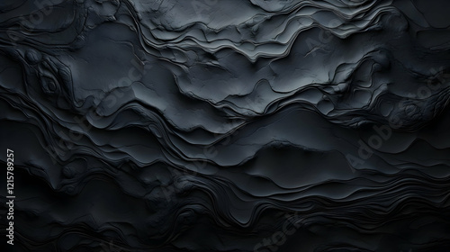 Dark Abstract Wavy Texture ...
