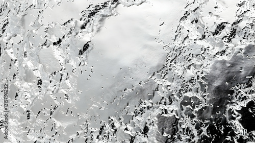Metallic Ice Abstract Texture