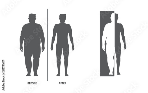 Body mass index vector illustration design template